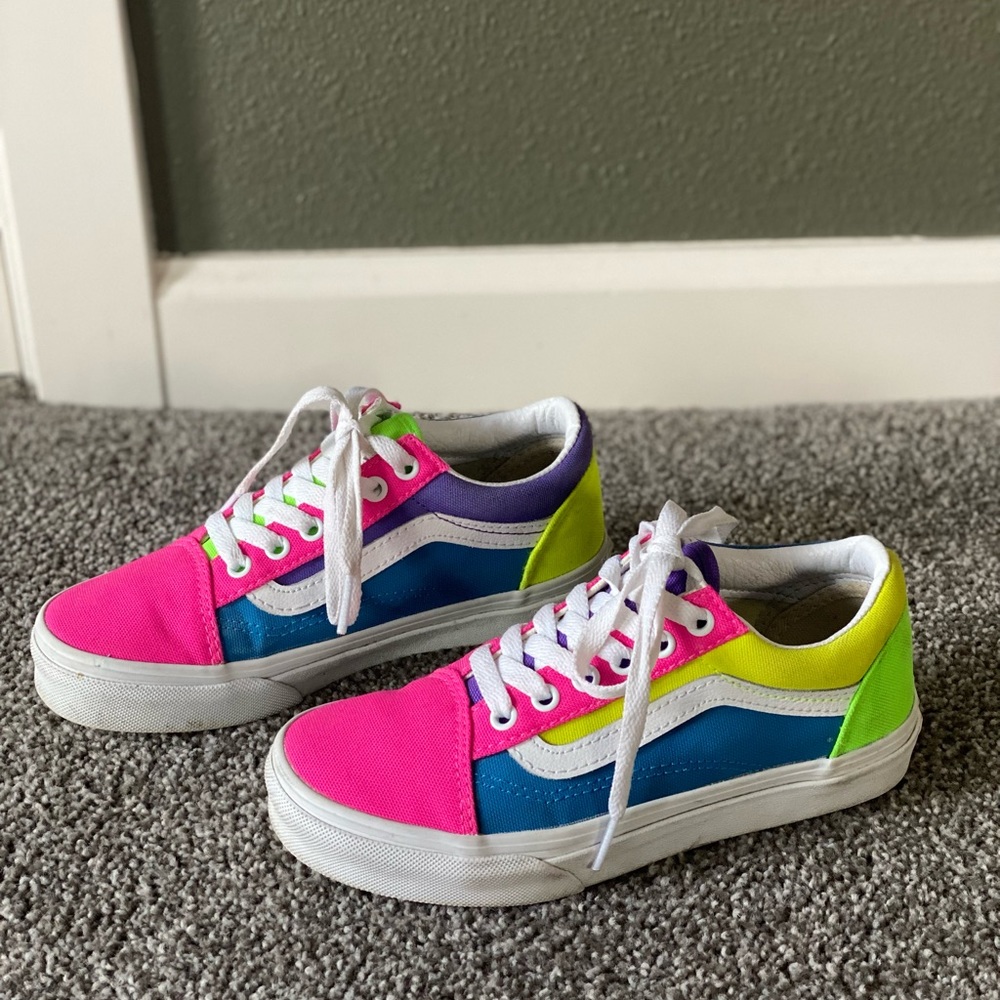 Vans Old Skool Neon Color-Block Shoes